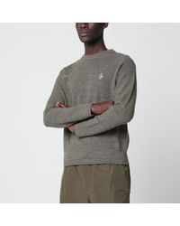 Moncler - Wool Sweater With Logo Patch - Lyst