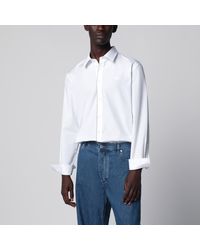 Burberry - Classic-Fit Cotton Poplin Shirt With Check Trim - Lyst