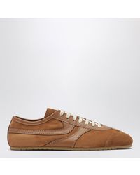Dries Van Noten - Brauner Sneaker Aus Leder Und Wildleder - Lyst