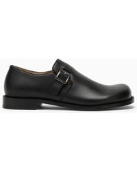 Loewe - Campo Calfskin Derby With Buckle - Lyst
