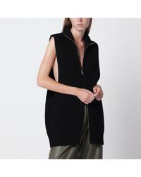 MM6 by Maison Margiela - Wool Zip Vest - Lyst