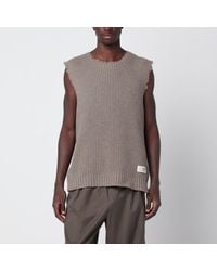 MM6 by Maison Margiela - Ribbed Wool-Blend Vest - Lyst