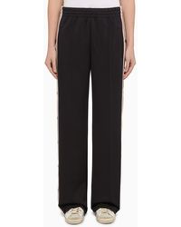 Golden Goose - Dark Sports Trousers With Side Band - Lyst