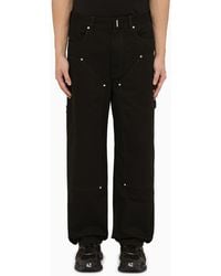 Givenchy - Black Cotton Carpenter Jeans - Lyst