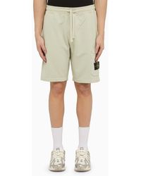 Stone Island - Pistachio-coloured Cotton Bermuda Shorts - Lyst