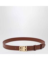 Miu Miu - Tobacco Leather Belt - Lyst