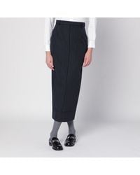 Thom Browne - Pinstriped Pencil Skirt - Lyst