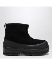 Stone Island - Suede Ankle Boot With Logo - Lyst