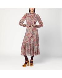 Etro - Long Dress With Paisley Print - Lyst
