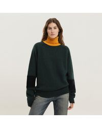 1989 STUDIO - Pull À Col Roulé Vert Et Jaune - Lyst