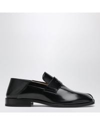 Maison Margiela - Tabi-Loafer Aus Schwarzem Leder - Lyst