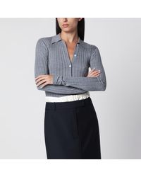 TOTEME - Slim Ribbed Shirt - Lyst