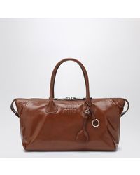 Miu Miu - Glossy Leather Top Handle Bag - Lyst