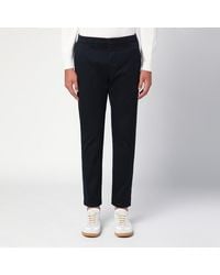 Department 5 - Pantalon Bleu Foncé En Coton - Lyst