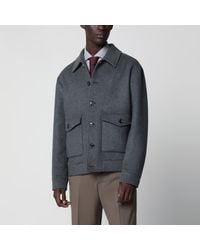 Valentino - Wool And Cashmere-Blend Overshirt Jacket - Lyst