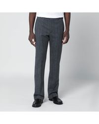 Gucci - Mouliné Fabric Trousers - Lyst