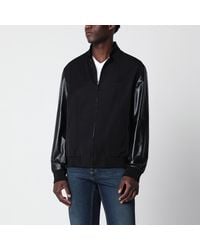 Gucci - Fabric Bomber With Nappa Leather Sleeves - Lyst