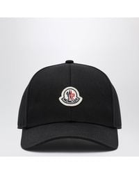 Moncler - Cotton Baseball Cap With Patch - Lyst