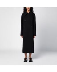 Loewe - Wool Double-breasted Coat - Lyst