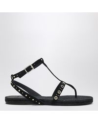 パンプス CASTANER LOW-HEELED BLACK PATI WITH STUDS Castañer Low-Heeled Pati With Studs in Black | Lyst