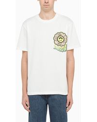Barrow T-shirt With Contrasting Logo - White