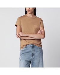 Max Mara - Camel Cotton Jersey T-Shirt - Lyst