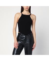 Courreges - Ribbed Top With Pointed Hem - Lyst