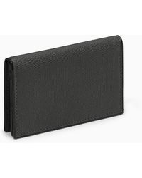 Valextra - Gray Leather Card Holder - Lyst