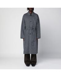 New Amsterdam Surf Association - Wool Blend Checked Coat - Lyst