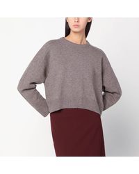 Loulou de Saison - Bruzzi Lds Taupe Melange Sweater - Lyst