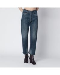 Maison Margiela - Straight-leg Jeans In Faded Blue Denim - Lyst