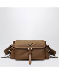 Prada - Explore Medium Re-Nylon Bag With Leather Details - Lyst