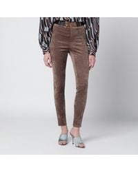 Gucci - Stretch Velvet Leggings - Lyst