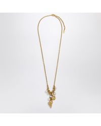 Chloé - Goldkette Mit Muschel-Anhänger - Lyst