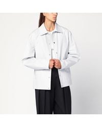 Jil Sander - Light Cotton Taffeta Jacket With Logo - Lyst