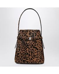 TOTEME - Leopard-Print Calf Hair Bucket Bag - Lyst