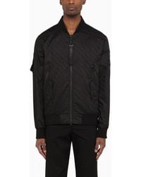 Moose Knuckles - Courville Bomber Jacket With All Over Logo - Lyst