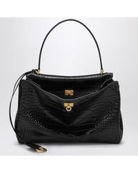 Balenciaga - Cocco-print Calfskin Medium Rodeo Bag - Lyst
