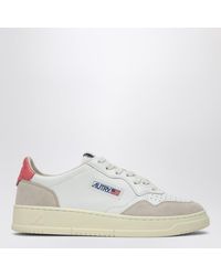 Autry - Medalist Sneakers Aus Weißem/Korallenfarbenem Leder Und Wildleder - Lyst