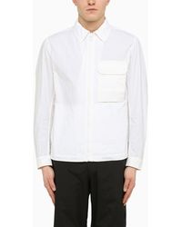 C.P. Company Camicia bianca con zip - Bianco