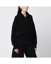 Alaïa - Wool And Cashmere Trucker Sweater - Lyst
