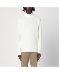 Tagliatore - Pull À Col Roulé Blanc En Laine Vierge - Lyst