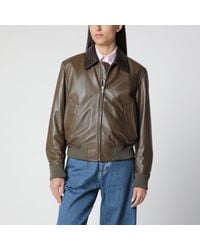 Bottega Veneta - Wader Glossy Leather Jacket - Lyst