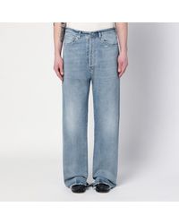 Maison Margiela - Blue Washed-effect Jeans With Buckle - Lyst