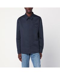 Bottega Veneta - Blaues Hemd Aus Baumwolle Und Seide - Lyst
