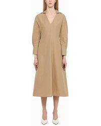 Vince - Chemisier beige in cotone - Lyst