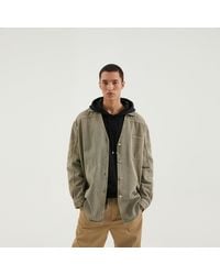 1989 STUDIO - Light Brown Denim Overshirt - Lyst