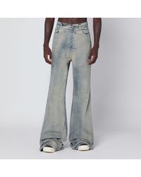 Rick Owens - Pearl-Colored Vintage-Effect Bolan Bootcut Jeans - Lyst