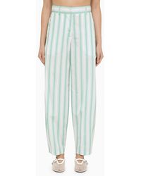 Margaux Lonnberg - Beatty Striped Cotton Trousers - Lyst