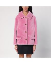 Prada - Shearling Jacket - Lyst